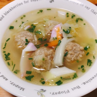 春雨と肉だんごスープ